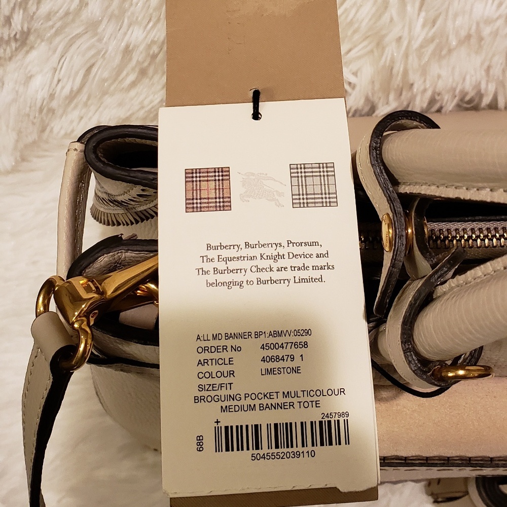 Burberry Broguing Medium Tote NWT - Picture 8 of 8